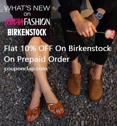 Flat 10% OFF on Birkenstock | Prepaid Orders | Nykaa