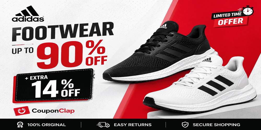 Adidas Footwear Up to 90% OFF + Extra 14% OFF | CouponClap