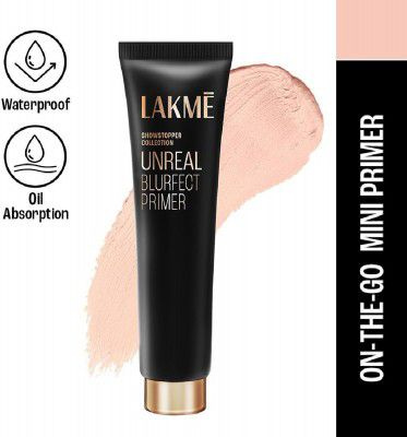 Lakme Unreal Blurfect Primer 10 g (Peach) | Long-Lasting Makeup Base & Pore Blurring Primer
