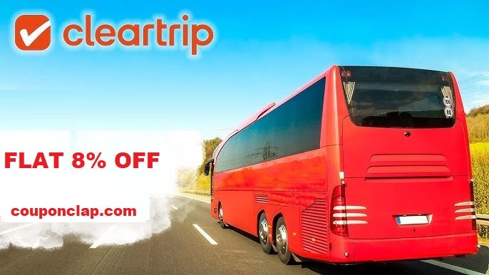 Cleartrip Bus Booking Offer: Flat 8% Off on Bus Tickets